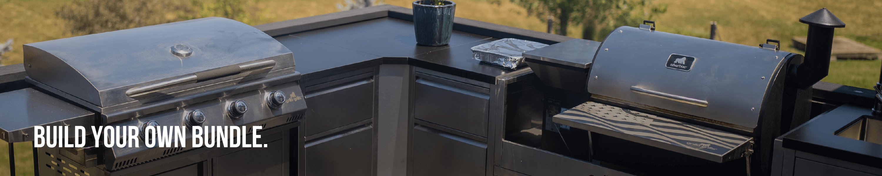 build your own bundle- grilla outdoor kitchen components now on sale!